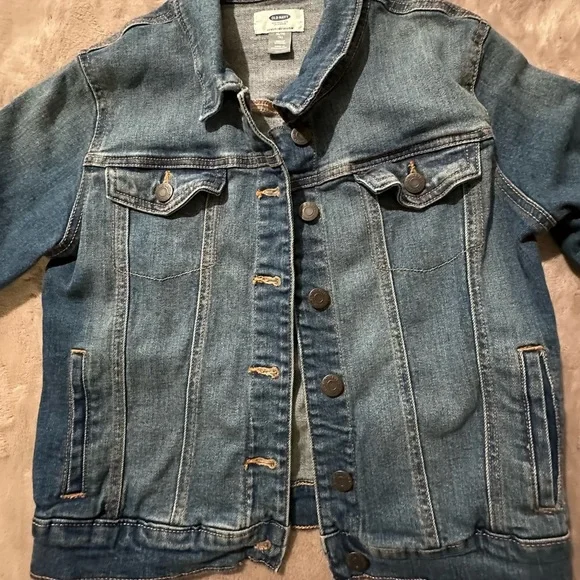 Old Navy Girls Jean Jacket Strech And Extendable Size: XL - Picture 2 of 4